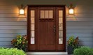 Clopay Craftsman Collection FF3321 with Optional Dentil Shelf and CLARION™ Clear Simulated Divided 3 Lites