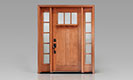 Craftsman Collection - FF3321 with Dentil Shelf and Clarion Clear Simulated Divided 3 Lites Windows