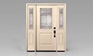 Smooth Fiberglass Collection - Cream FS2551 with Clayton Glass 